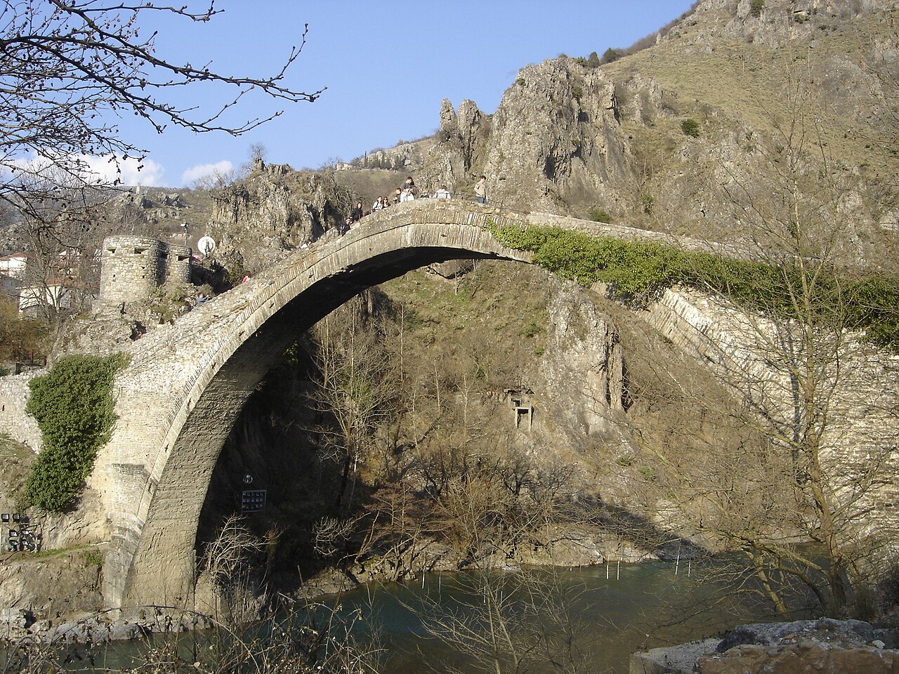 Konitsa Bridge over Aoos River